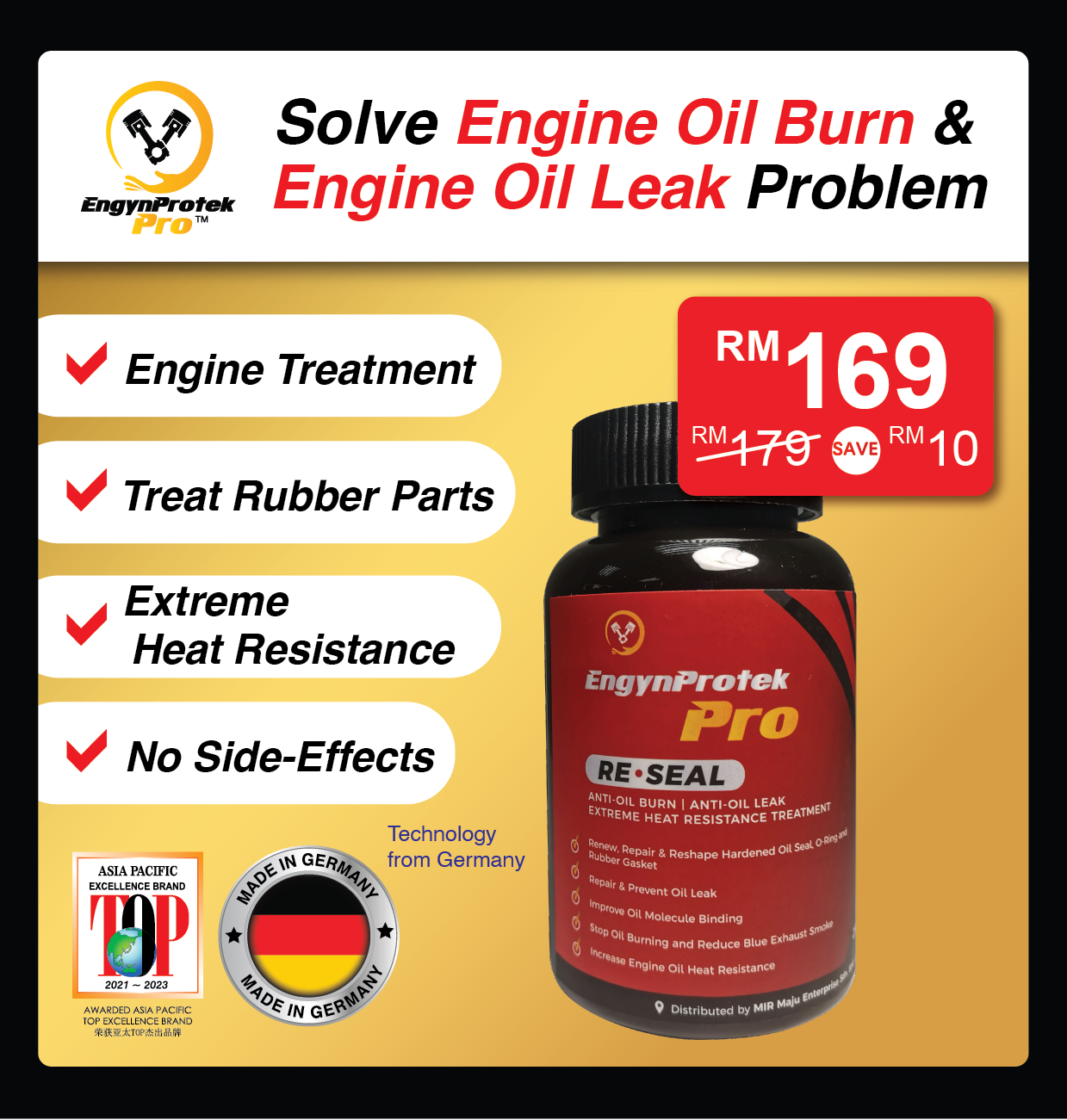EngynProtekPro ReSeal {EPP ReSeal 1Btl Package 100 Base Oil}Solve