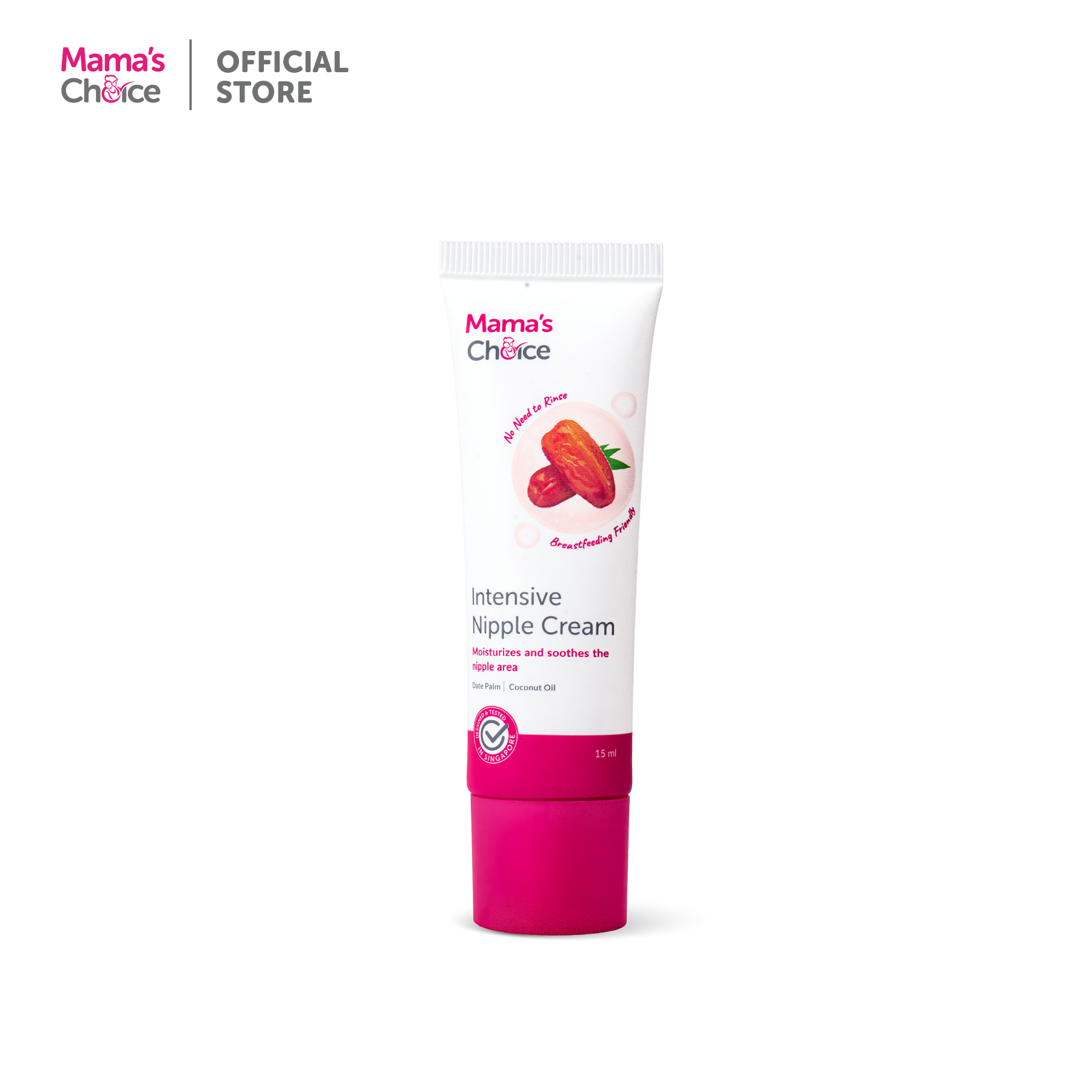 Mamas Choice Intensive Nipple Cream Breastfeeding Cream (Safe Halal Natural Maternity Skincare For Pregnant Moms) | Krim Puting 15ml