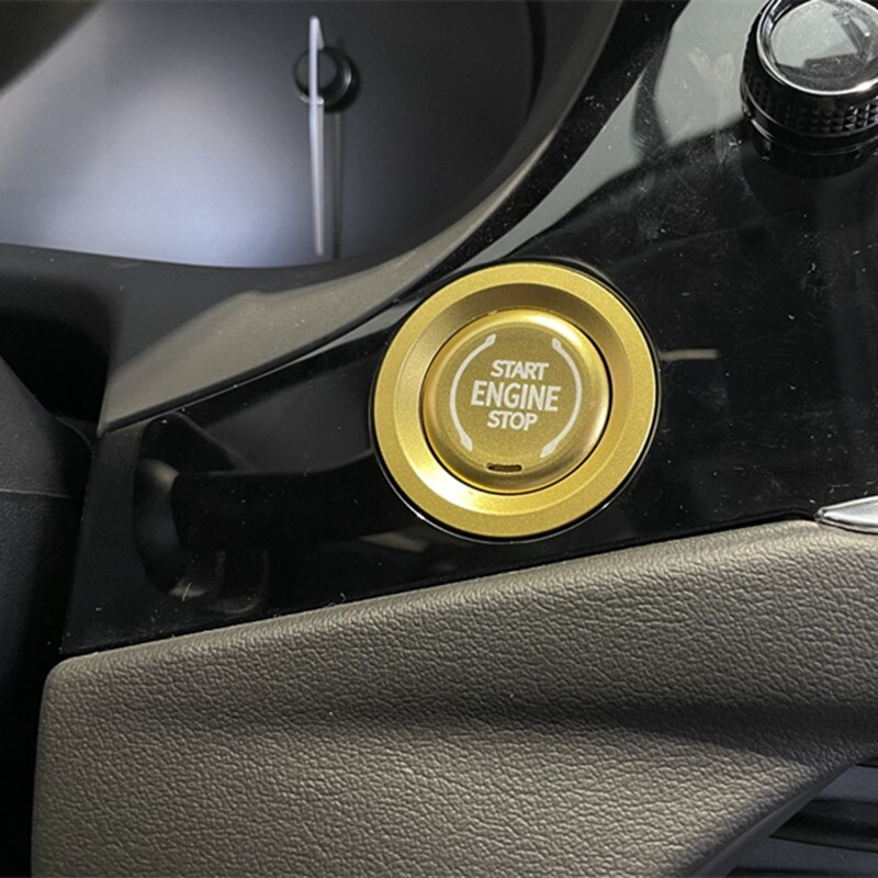 #Cloth the whole world# For Chevrolet Blazer Silverado Suburban Trailblazer Tahoe GMC Sierra Car Interior Engine Start Stop Button Cover Switch Sticker