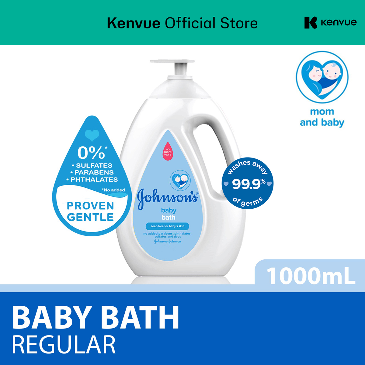 Johnsons Baby Regular Bath 1000ml