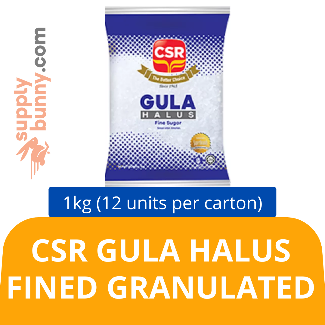 CSR Gula Halus Fined Granulated (1kg X 12 packs) (sold per carton) 粗白砂糖 PJ Grocer Gula Halus Fined Granulated
