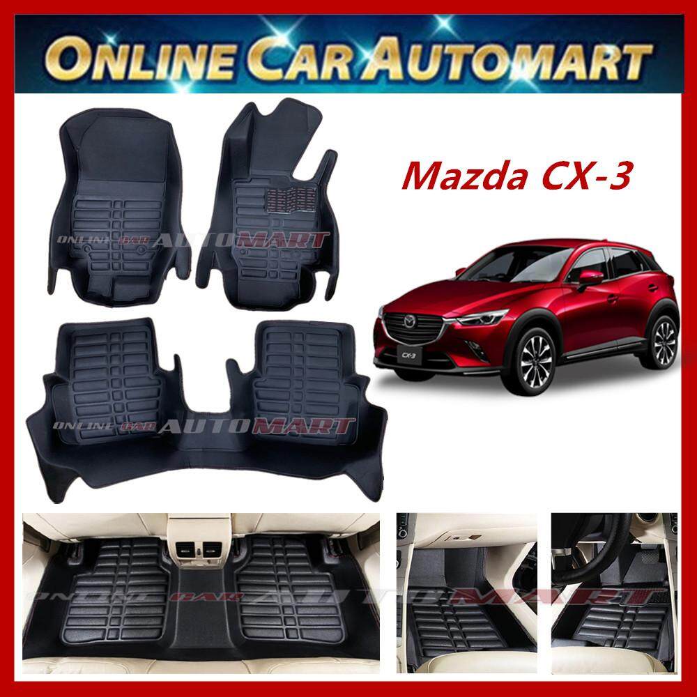 Mazda CX-3(2015-Present) (5D OEM car floor mat/ carpet Anti Slip (Blk/Blk) (5 Seater)