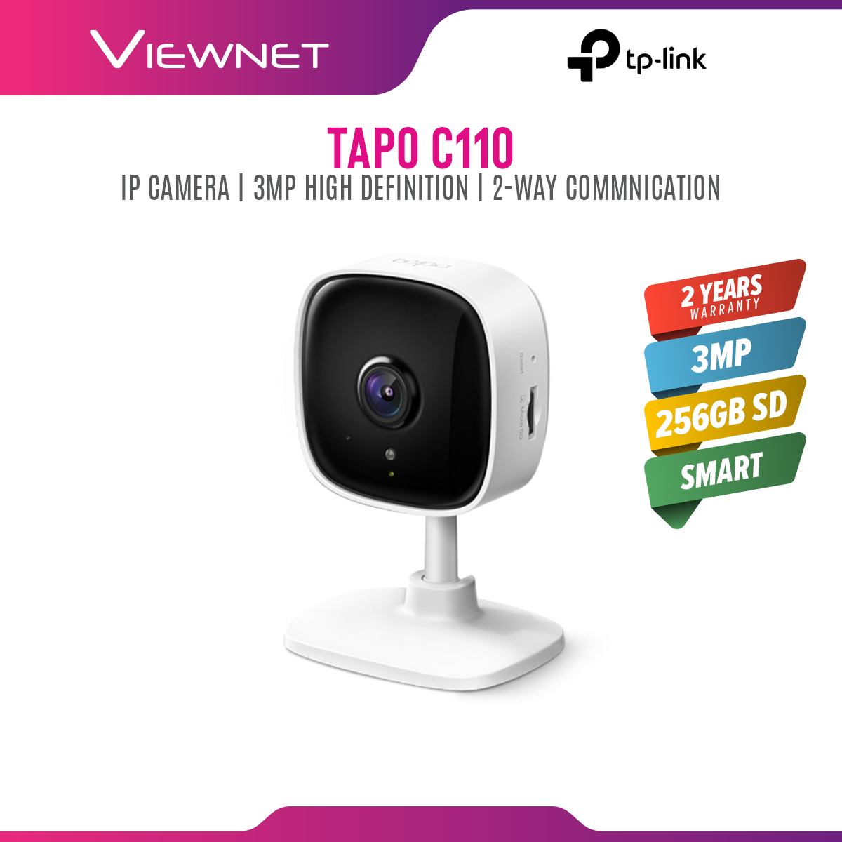 [ONLINE EXCLUSIVE ðŸ’¥]TP-Link Tapo TC60 / TAPO C110 1080P Full HD Wireless WiFi Home Security Surveillance IP Camera