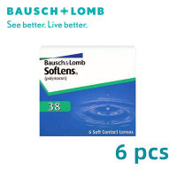 (1 box = 6 pcs) BAUSCH&LOMB SOFLENS 38 MONTHLY DISPOSABLE CLEAR CONTACT LENSES