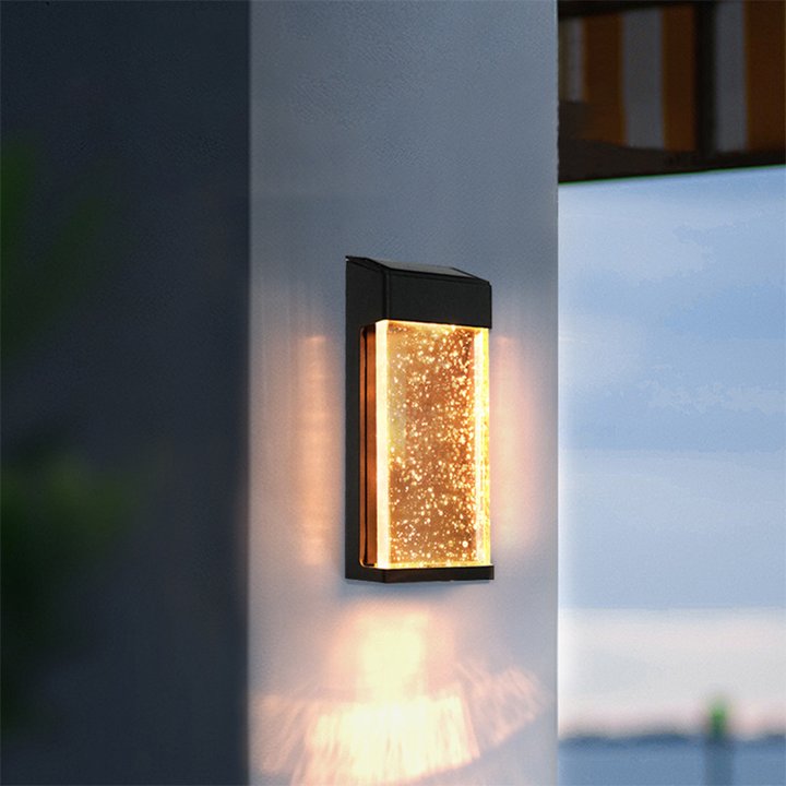 【Ready Stock】Vimite LED lampu Solar Wall Light Outdoor Waterproof Automatic Sensor Decorative Garden Gate Lamp for Home Courtyard Villa Corridor Yard Street Warm 太阳能灯户外灯