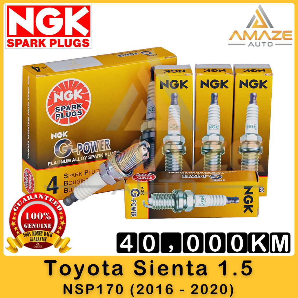NGK G-Power Platinum Spark Plug for Toyota Sienta (2016-2020) - Last 40,000KM [Amaze Autoparts]