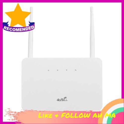 BEST SELLER 4G Wireless Router LTE CPE Router 300Mbps Wireless Router with 2 High-gain External Antennas SIM Card Slot European Version (White)