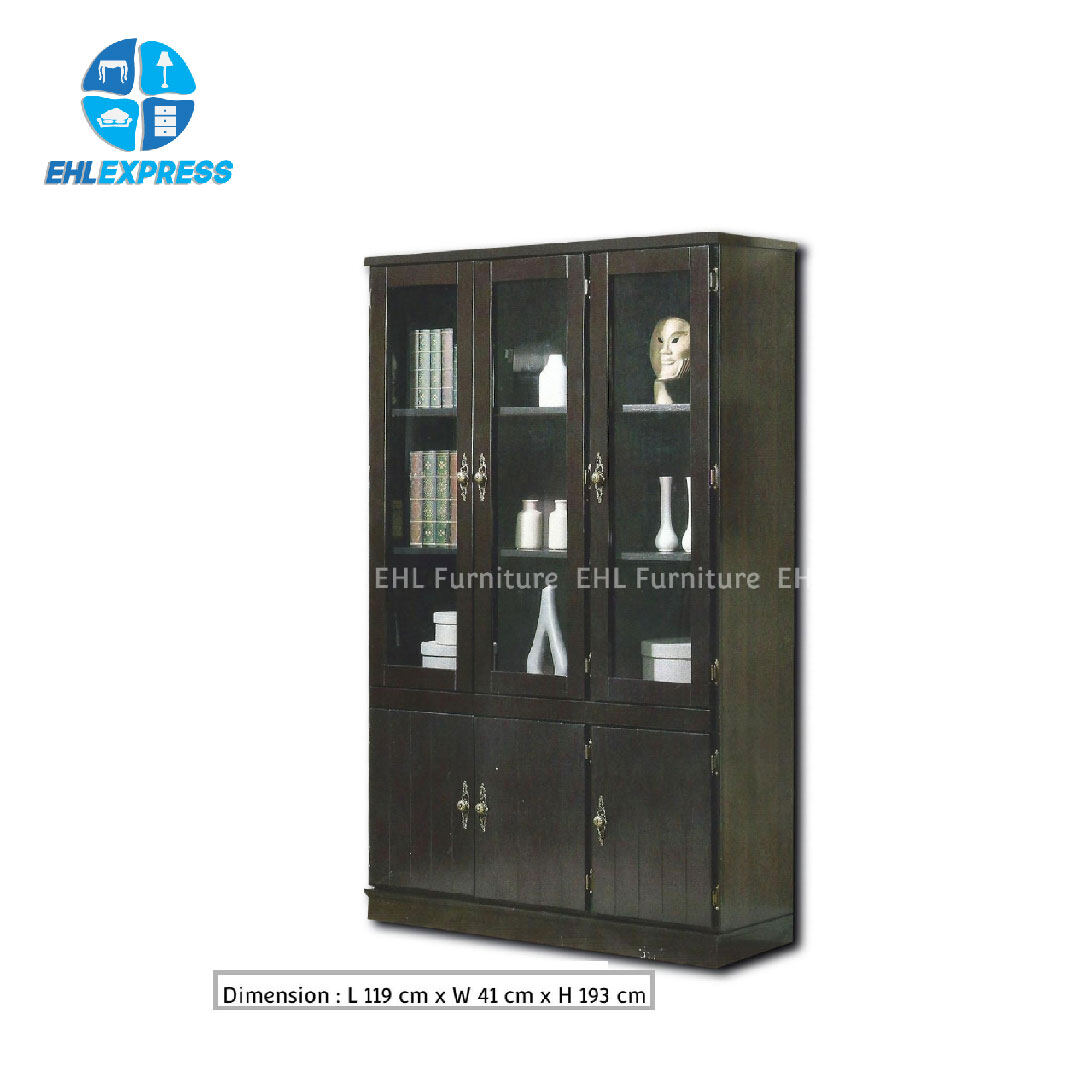 EHL EXPRESS Display / Storage 6 doors with glass Wenge New PGMall