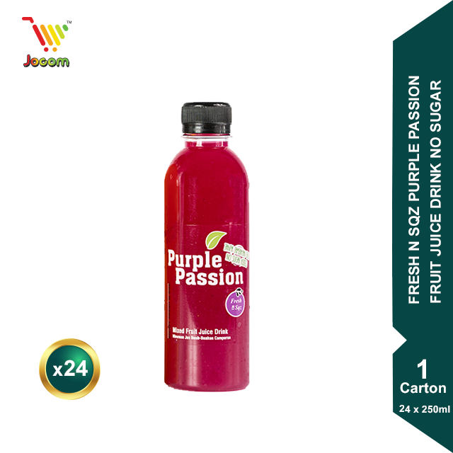 FRESH N SQZ Purple Passion Fruit Juice Drink No Sugar Added (Dragon