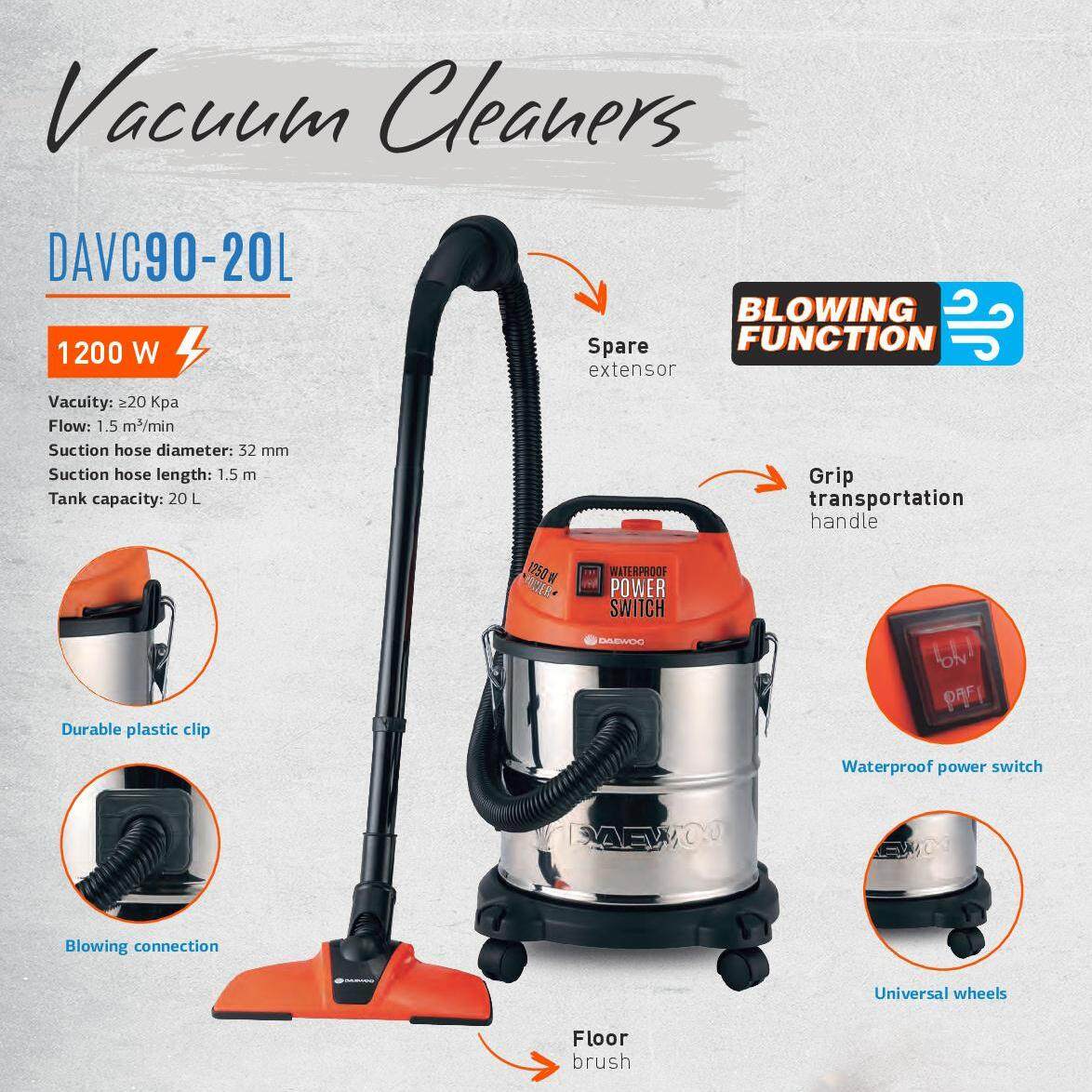 Daewoo DAVC90-20L Vacuum Cleaner Machine 20litre 1200w