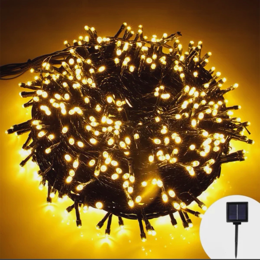 Leading solar lights string colorful lights flash lights string lights outdoor star lights decorated courtyard balcony garden decorated with Christmas holiday lights low pressure lights