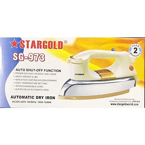 [ 24 Hours Shipping] StarGold SG-973 1200W Electric Heavy Autometic Dry Iron
