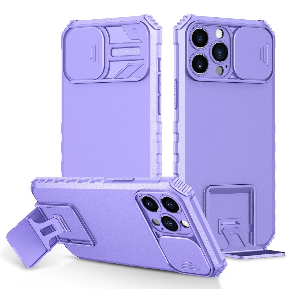 Ốp Trượt 13Pro 12Pro Cho iPhone 13 12 11 Pro Max X XR XS IPhon 7 8 Plus Ốp Nhựa Sang Trọng Chống Sốc Bảo Vệ Camera I Giá Đỡ Điện Thoại Cho Nam Nữ