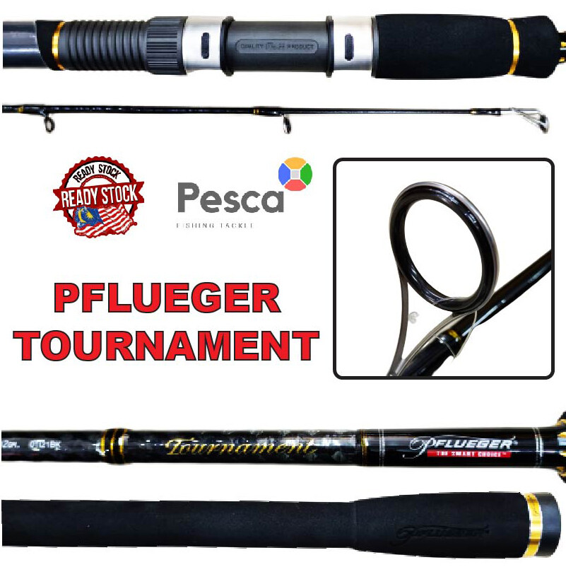 PESCA - PFLUEGER Tournament Fishing Rod Pflueger Spinning Rod Joran Mancing Fuji Accessories Joran Pflueger