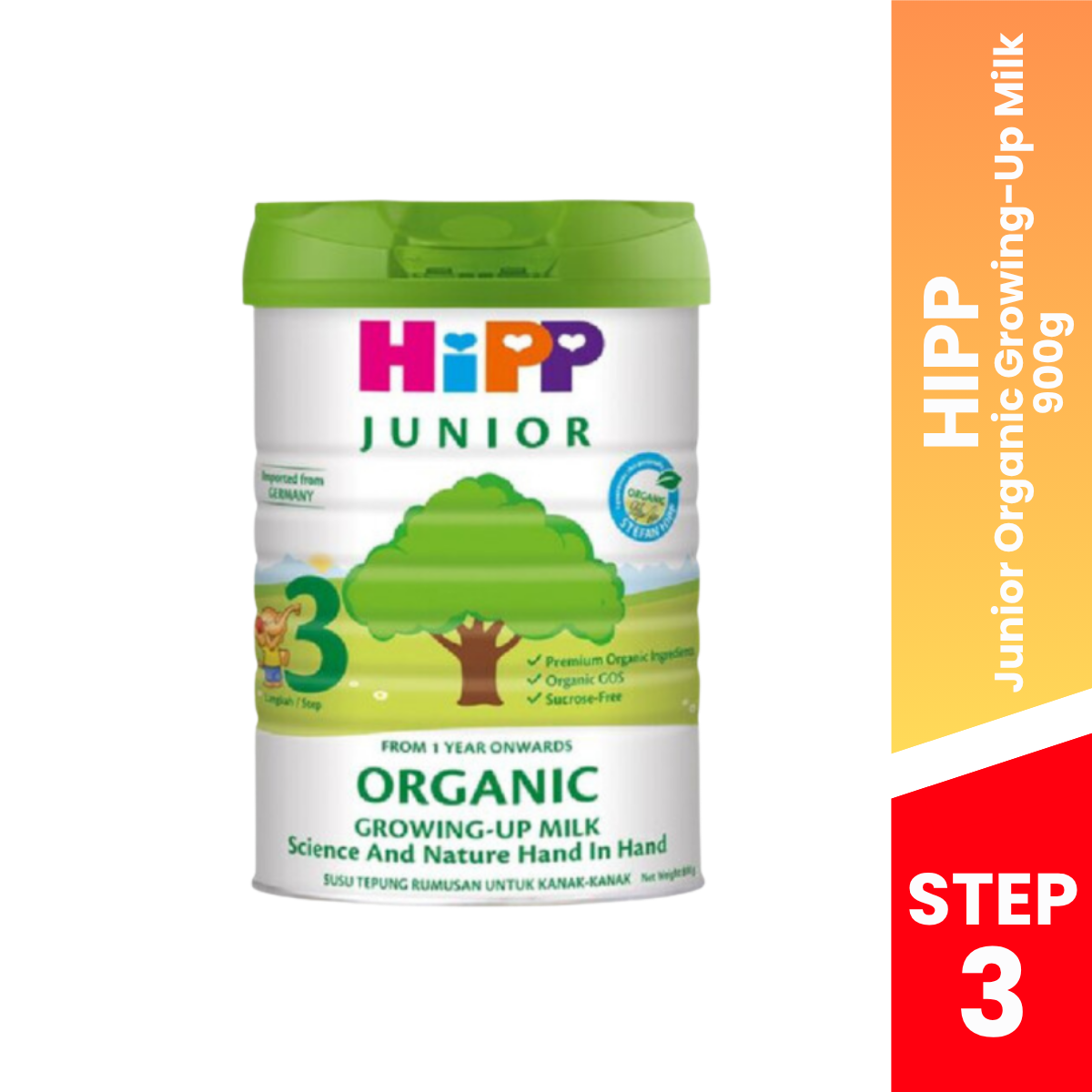 HIPP Organic Milk Step 1 (800g) / Step 3 (900g)