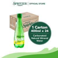 Spritzer Sparkling Natural Mineral Water With Lemon (400ML X 24)