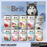 [ PAPAYA GROUP ] Brit Pate & Meat Dog Canned Food / Dog Wet Food 400G - ( Puppy Venison Duck Salmon Turkey Lamb )