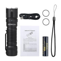 Sofirn SC33 Cree XHP70.3 HI LED Flashlight 5200lm Powerful 21700 USB C Rechargeable Torch with Tail E-switch