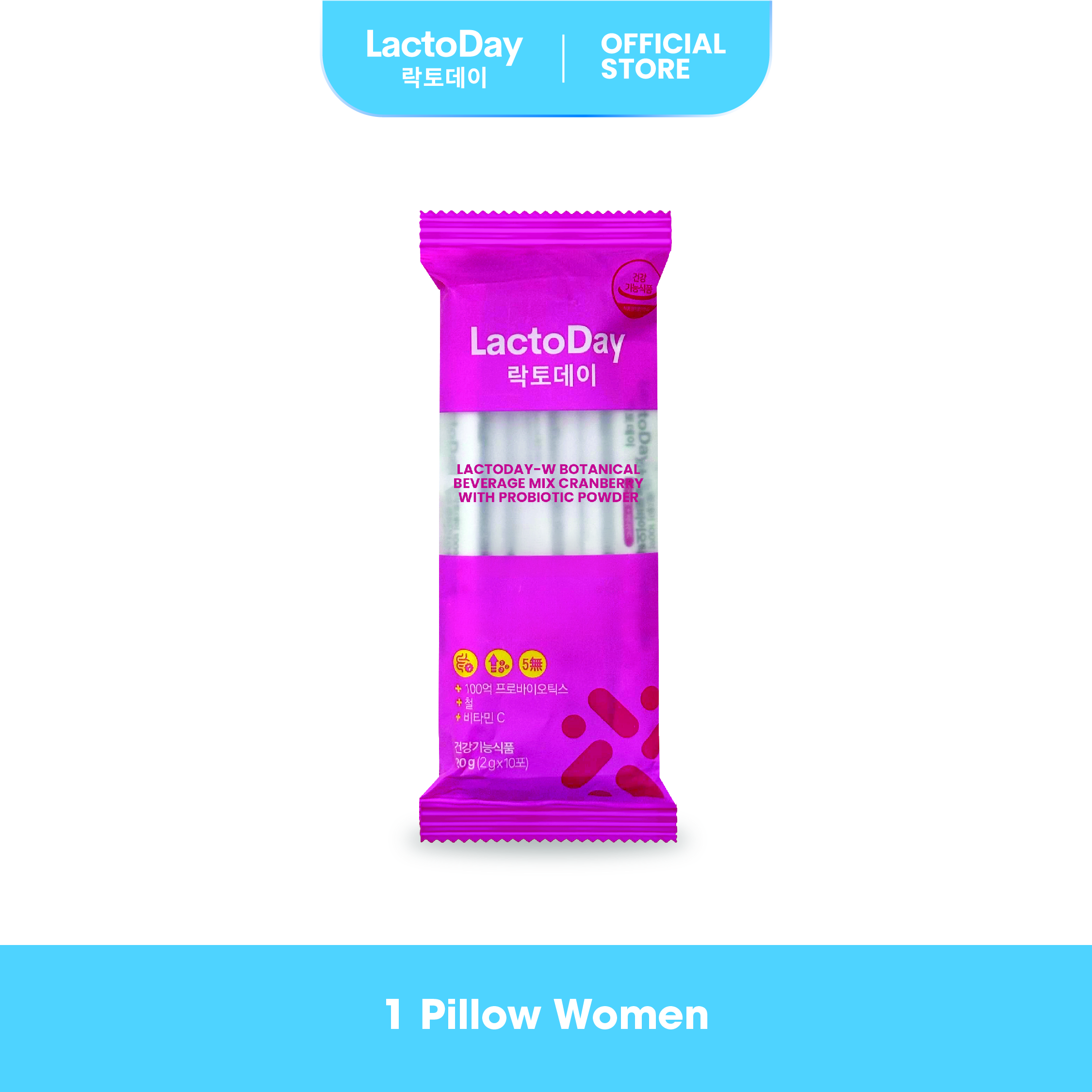LactoDay Probiotics For WOMEN (2g x 30 sachets) | Bloating Relief | Gut & Feminine Care