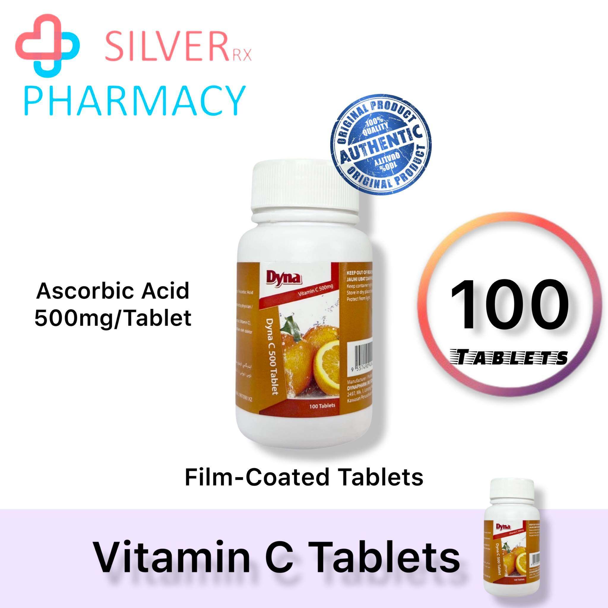 [Exp 06/2025] Dyna Vitamin C 500mg [Film-Coated Tablets] 100 Tablets