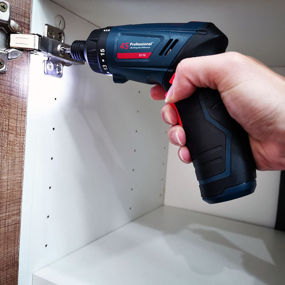 4S Professional S110 Cordless Screwdriver Drill 3.6V + BOSCH 33pcs Bits