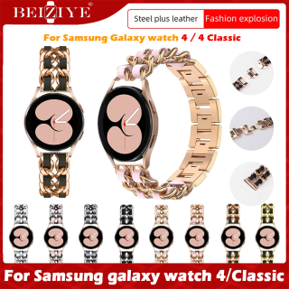 Dây đeo bằng thép không gỉ cho for Samsung Galaxy Watch 4 40 44mm Classic 46 42mm Dây đồng hồ sang trọng Dây đeo cho for Samsung Galaxy Watch 4 Classic band Phụ kiện thumbnail