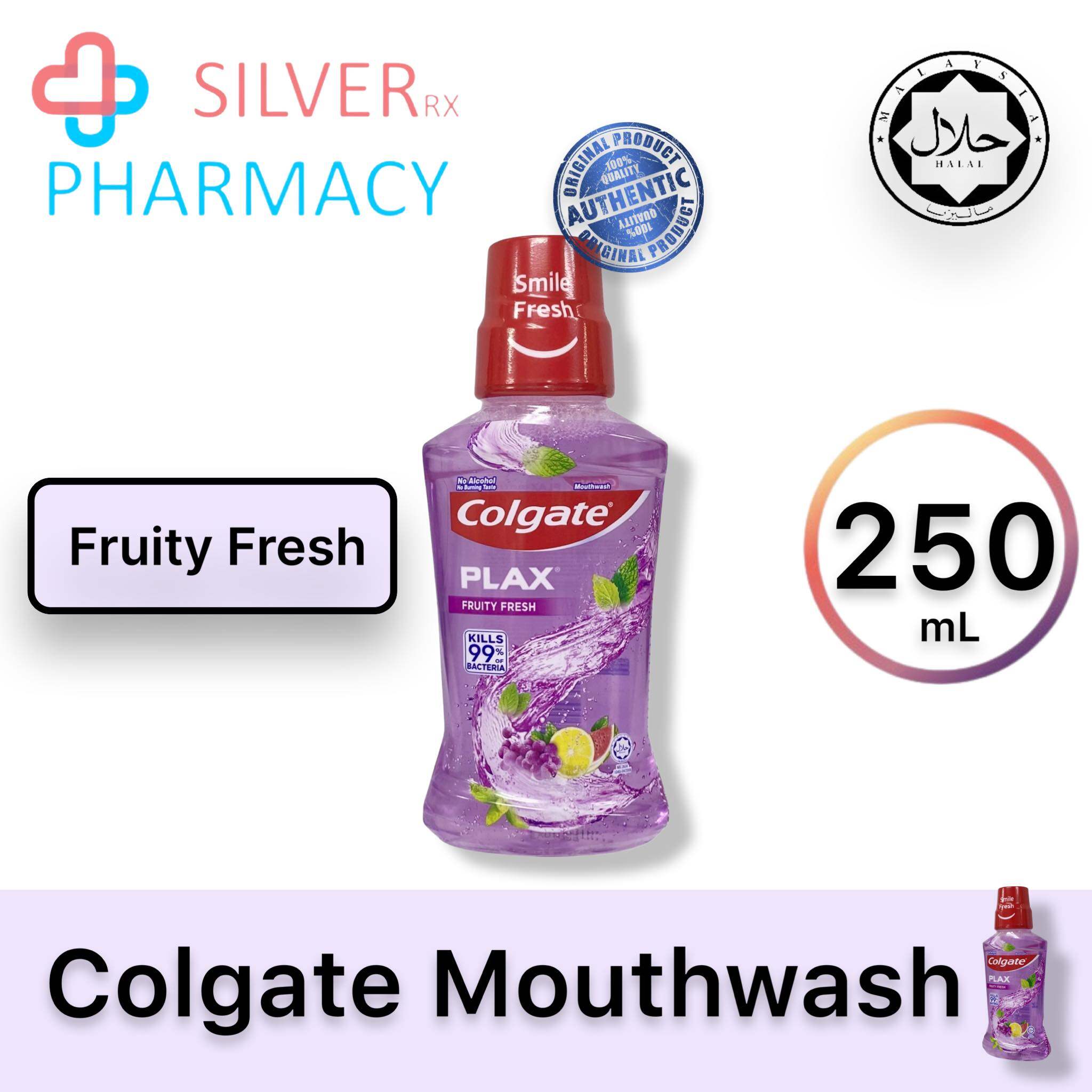 [Exp 10/2025] Colgate Plax Mouthwash Fruity Fresh Flavour 250mL [Single/Twin]