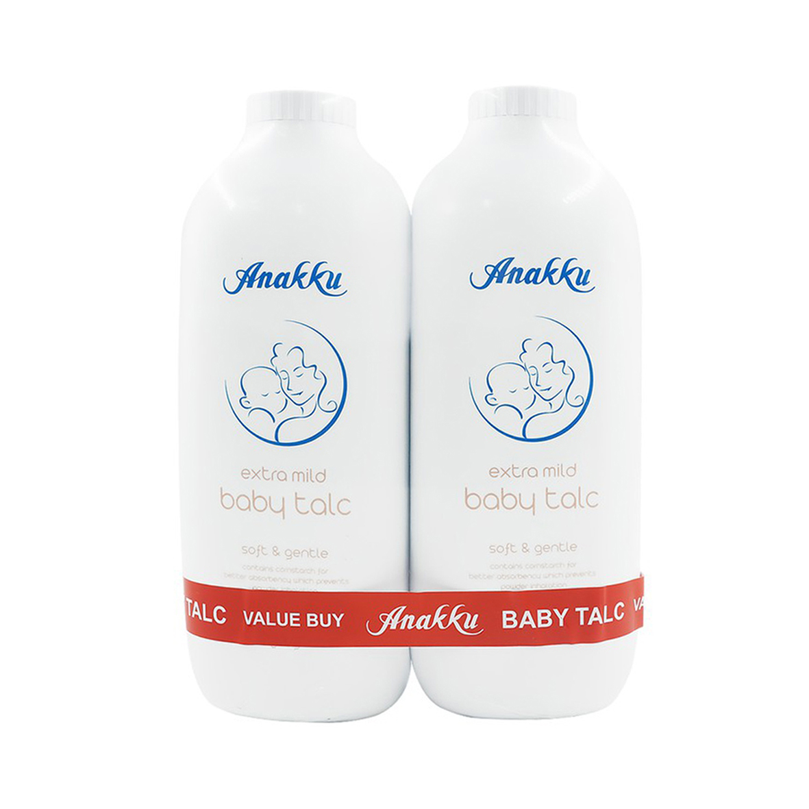 Anakku Baby Talc | Talcum | Powder | Bedak | Talkum [100g | 200g | 500g | 2 x 500g Twinpack ]