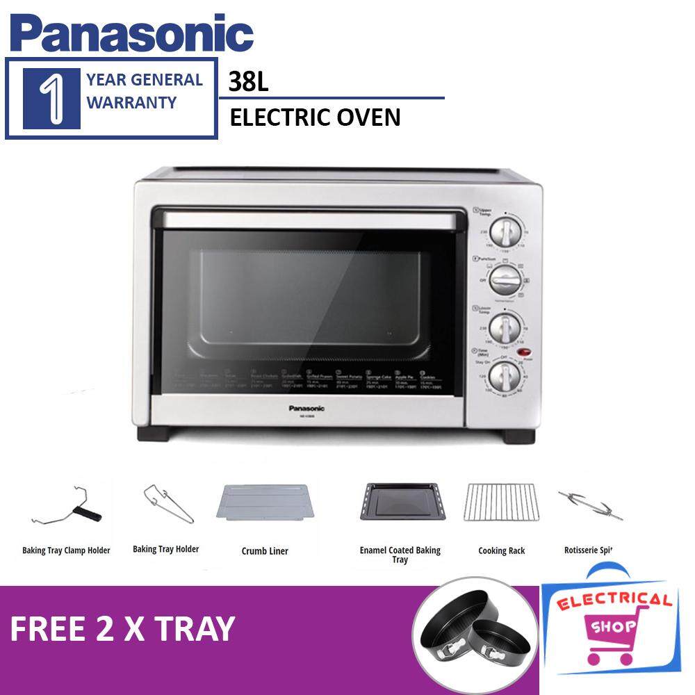 [12.12] Panasonic NB-H3800SSK Electric Oven (38L) 360° Heat Distribution NB-H3800 ( Free 2 x Baking Trays )