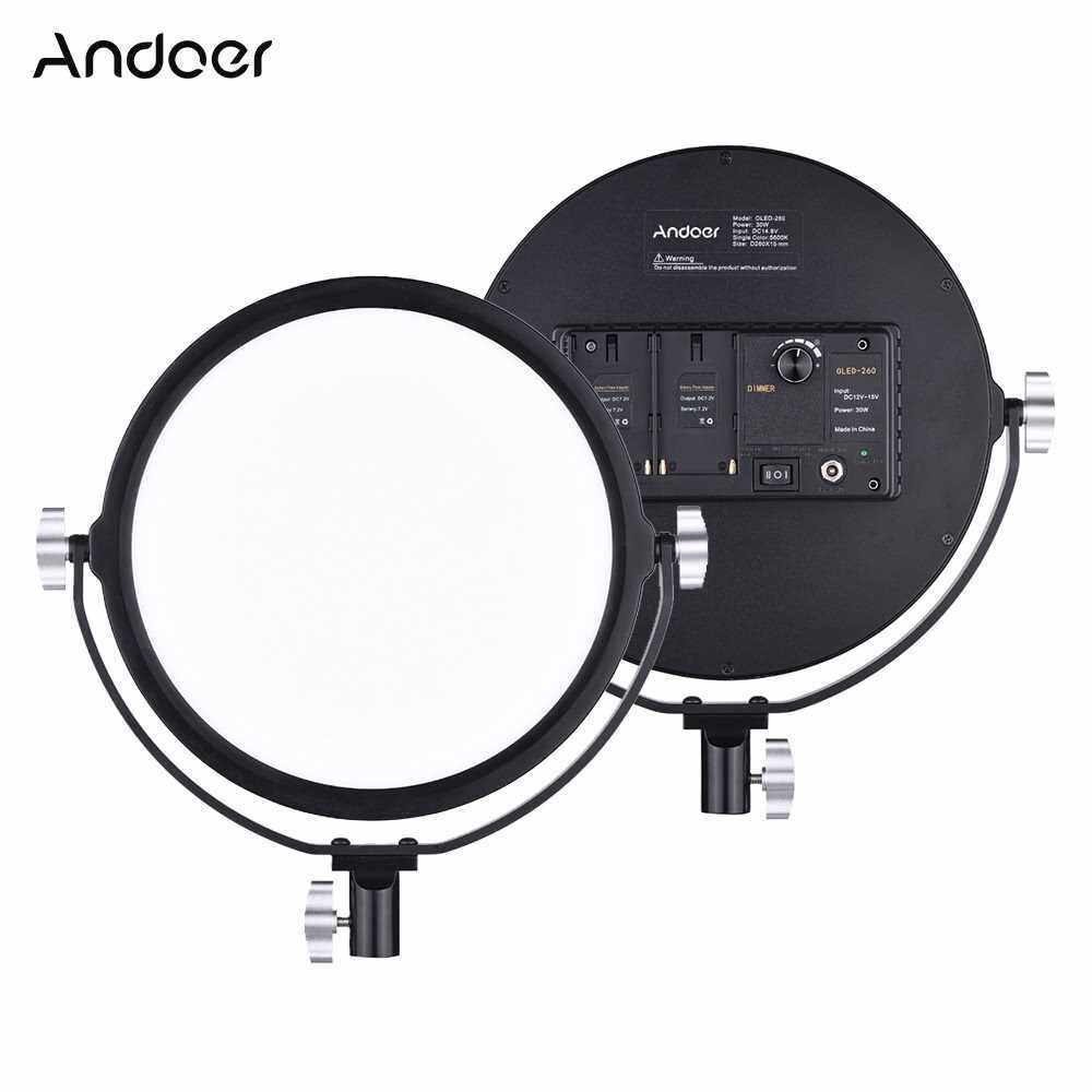 Andoer OLED-260 Dimmable LED Video Light (Eu)