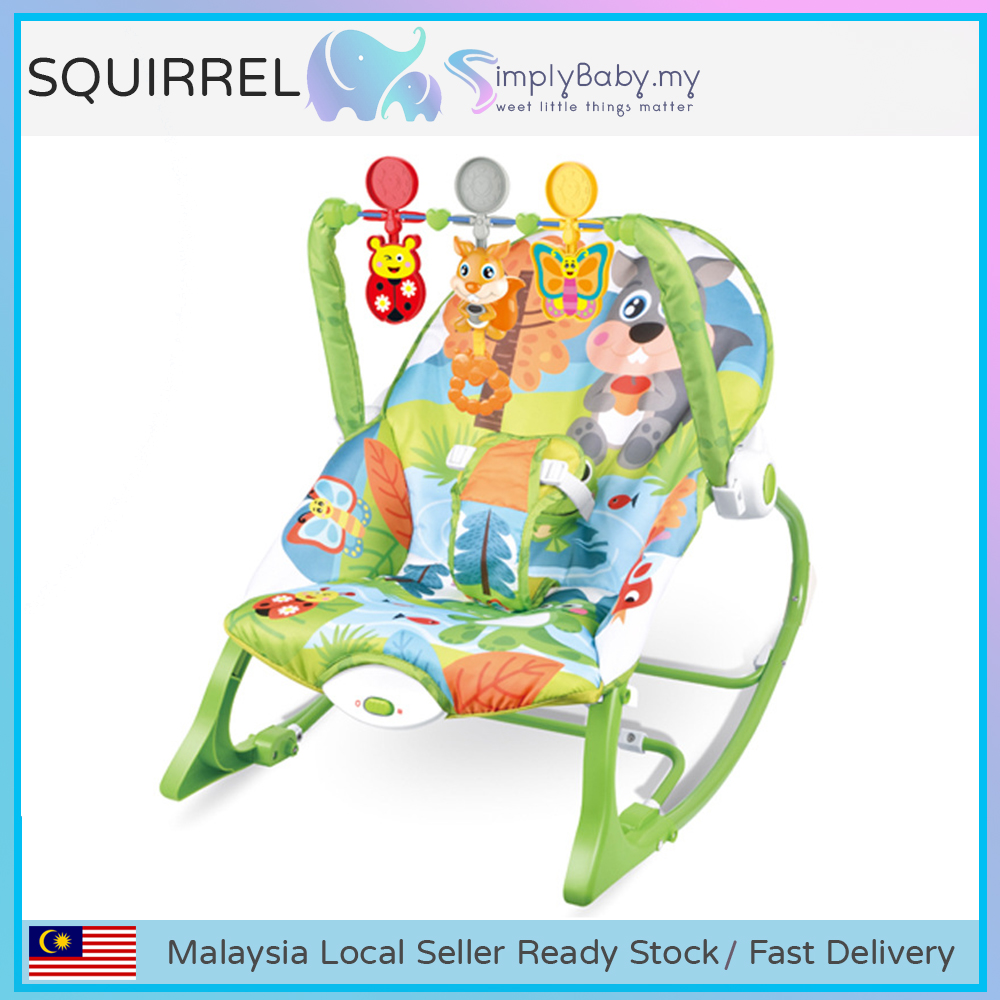 SIMPLYBABY Baby Rocker Bouncer Chair for Newborn Infant Todler with Musical Toys (insert variations) NEW DESIGN