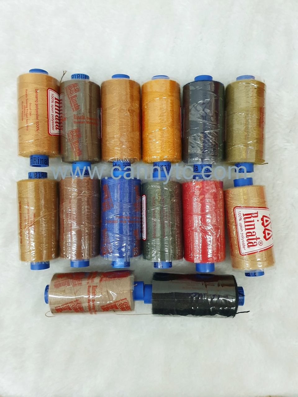 200 Meter - 1 Roll Denim Jeans Thread Multiple Colour / Benang Jeans Denim Pelbagai Colour Brand Rinata