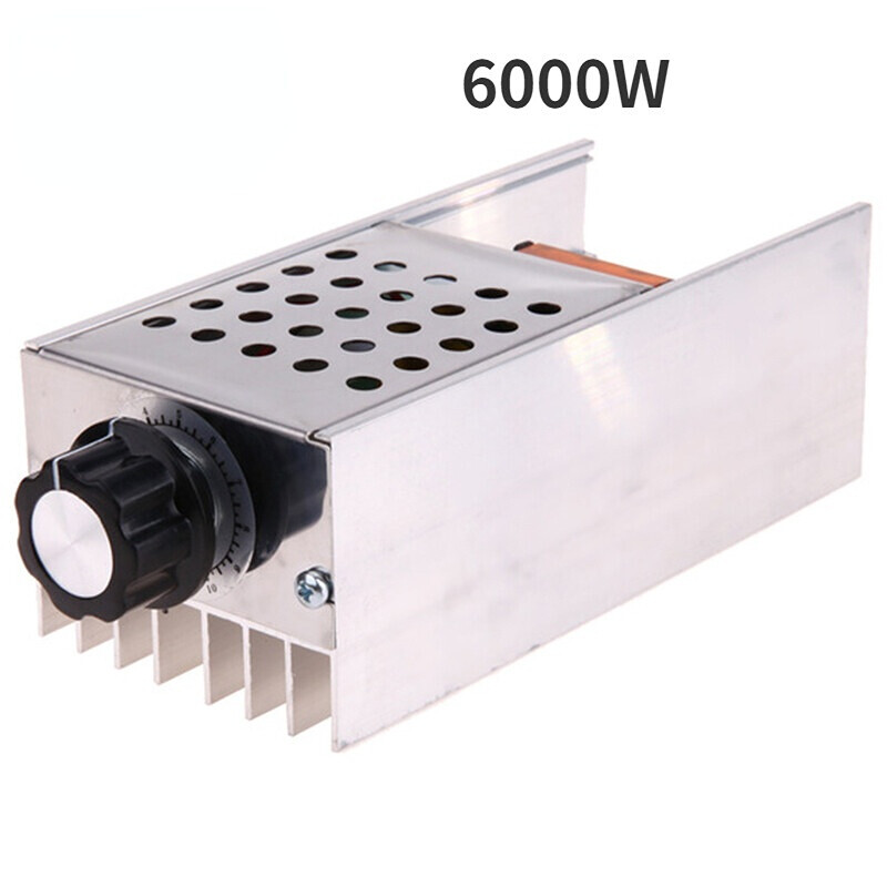 Ac 220V 6000W Thyristor điều chỉnh điện áp điện tử Dimmer Bộ điều khiển nhiệt độ điều chỉnh tốc độ k