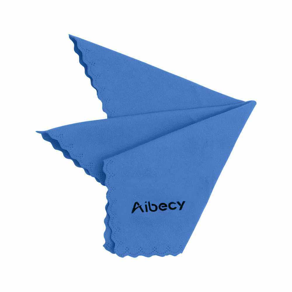 Aibecy Multipurpose Microfiber Cleaning Cloth Adopt for Microsuede for Glass Stationery Office Supplies Camera Lenses Phone Tablets Flat Screen TV Pack of 1 Blue (1)