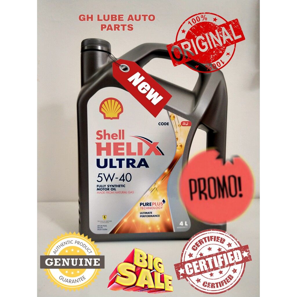 Shell Helix Ultra 5w40 Fully Synthetic (4L) Ship From Malaysia