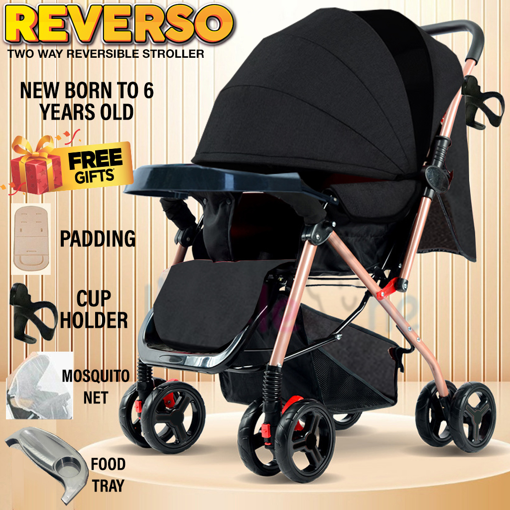 Little One Baby REVERSO Two Way Facing troller NEWBORN TO 4 YEARS OLD - (Infant baby stroller two-way kids stroller)