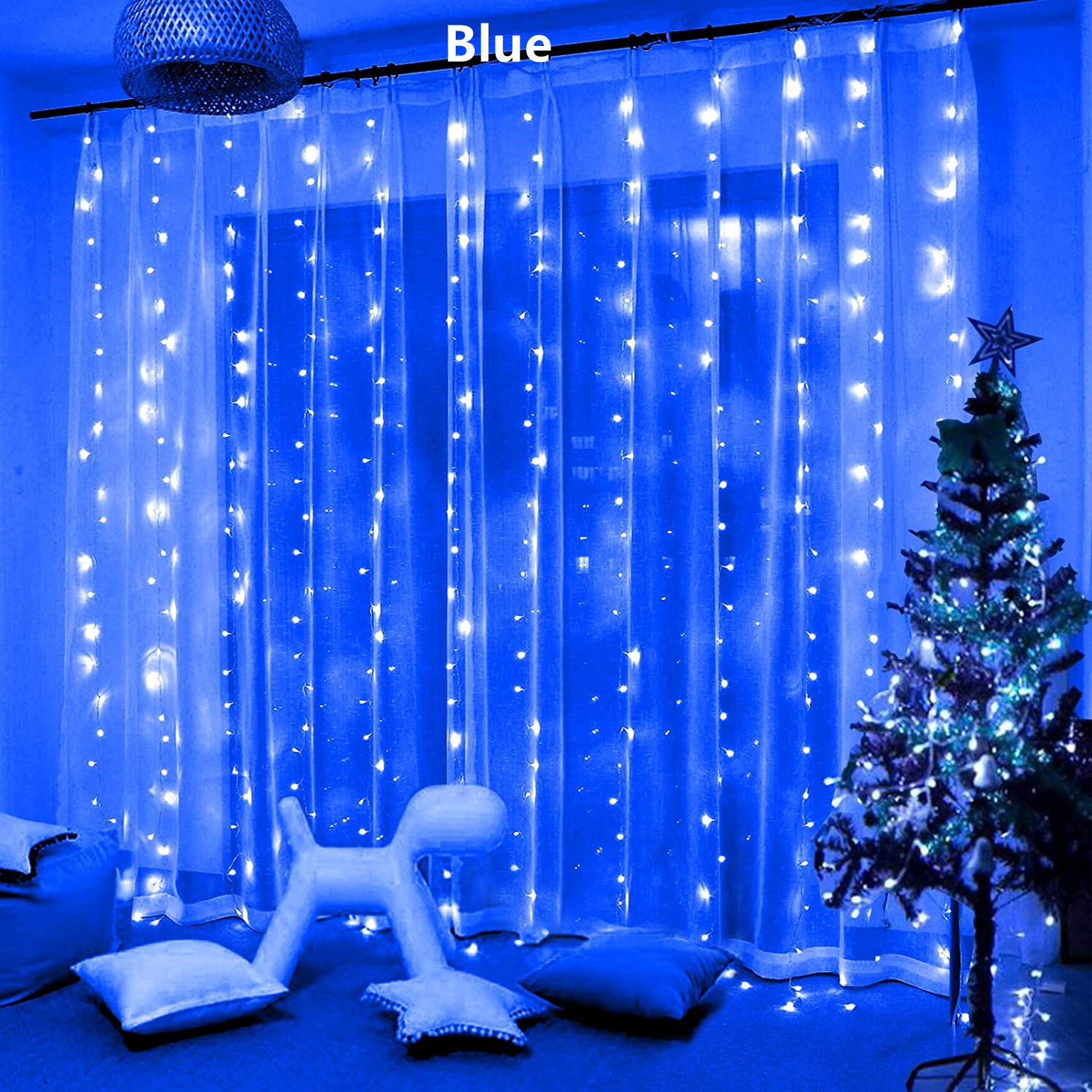 3Mx3M 300Leds Curtain Light AC220V 3X2M 200leds 3x1M 100Leds String Lights Fairy Festoon For Garland Xmas Window Christmas Wedding Ramadan Home Decoration