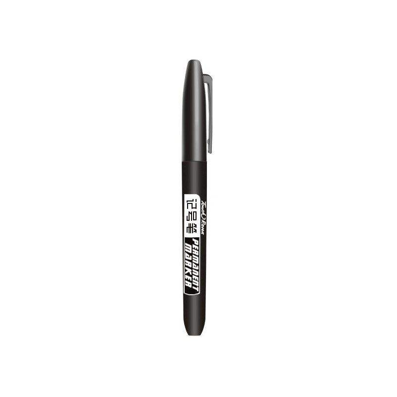 10Pcs Multi Function Permanent Waterproof Marker Pen Medium Point 1.5mm Black Blue Red Ink Marker Pens for Art Supplies Stationery