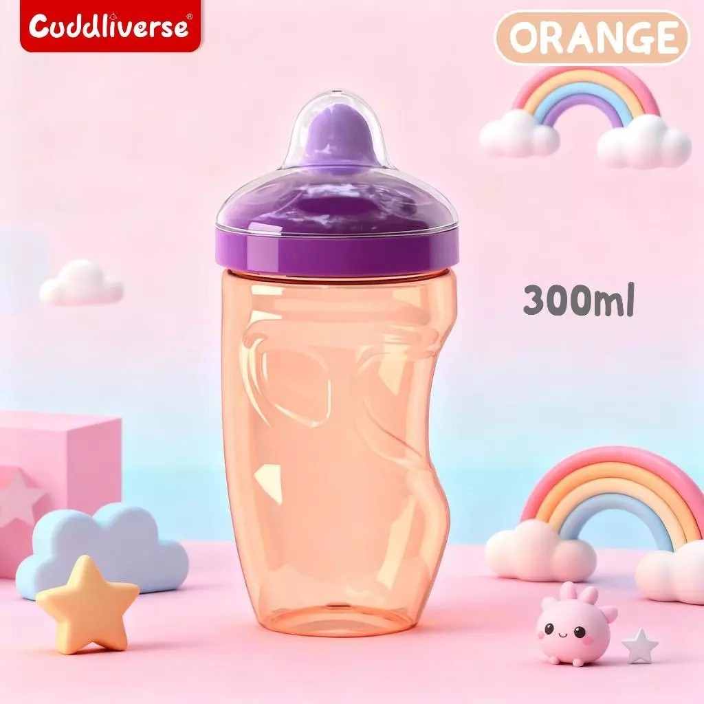 300ml baby anti choking duckbill learning cup BPA free safe PP material no water leakage