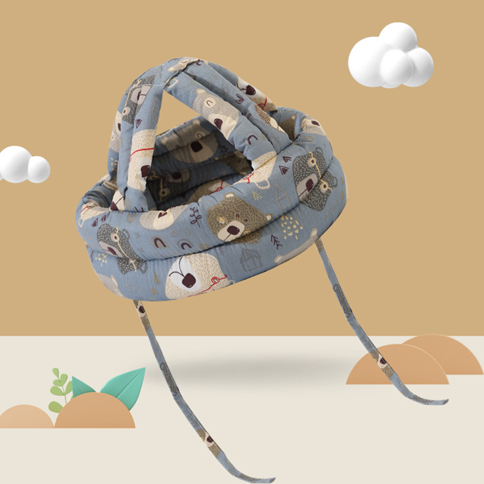 👶🏻Woobbies Baby Head Protection Baby Helmet Adjustable Soft Walk Safety Headguard Toddler Head Security Protection