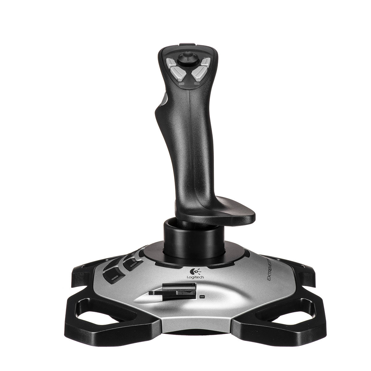 Logitech Extreme 3D Pro Joystick (942-000008) with Twist Rudder Control, 12 Buttons Programmable, 8-Way Hat Switch, Rapid Fire Trigger, Stable and Weighted Base