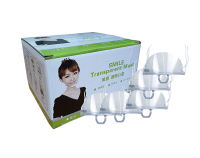 Smile Transparent Clear Plastic Face Shield Mouth Protector Mask for catering restaurant or healthcare -Box of 10 pieces