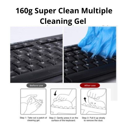 (Local Ready Stock) 160g Super Clean Multiple Cleaning Gel Car Soft Gel Air Vent Outlet Cleaning Dust Dirt Removal