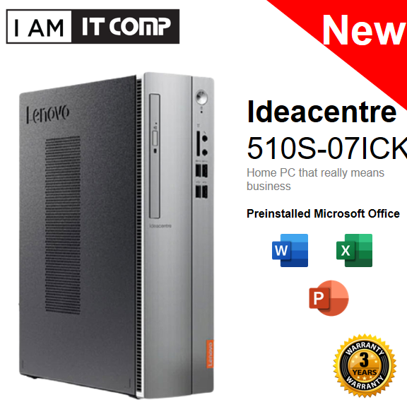 Lenovo Ideacentre 510S-07ICK 90LX001MMI Desktop ( I5-9400/4GB/1TB  HDD/Intel/W10H )