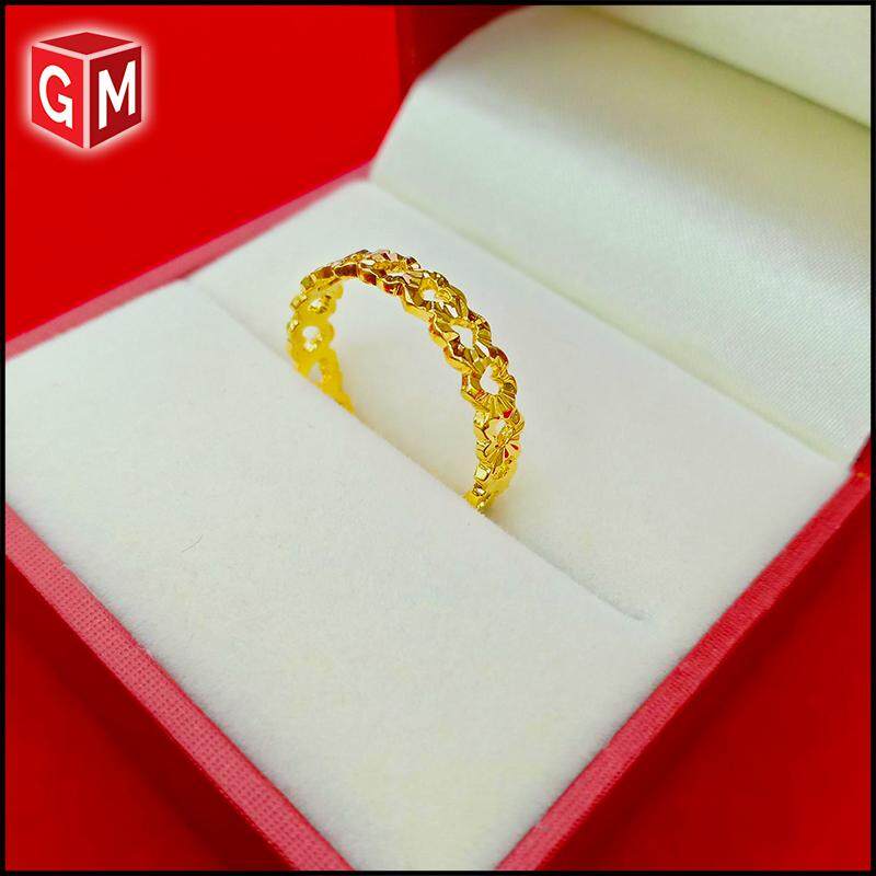 Emas Korea Gold Plated Ring - Emas Korea Cincin Love (Ring EK-8002-6) For Women