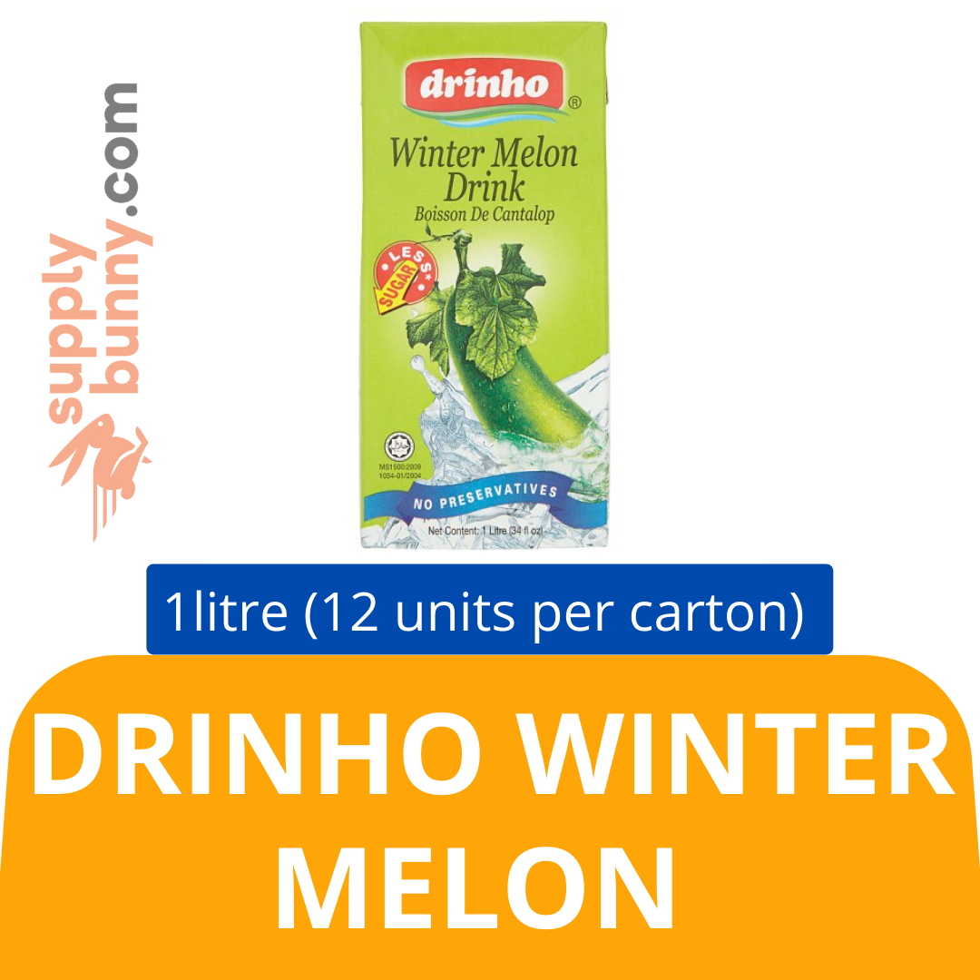 Drinho Winter Melon (1Litre X 12 packs) (sold per carton) 顶好冬瓜茶饮料 PJ Grocer Minuman Melon Sejuk
