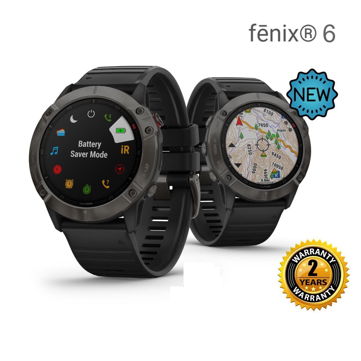 garmin fenix 6x pro solar gps watch