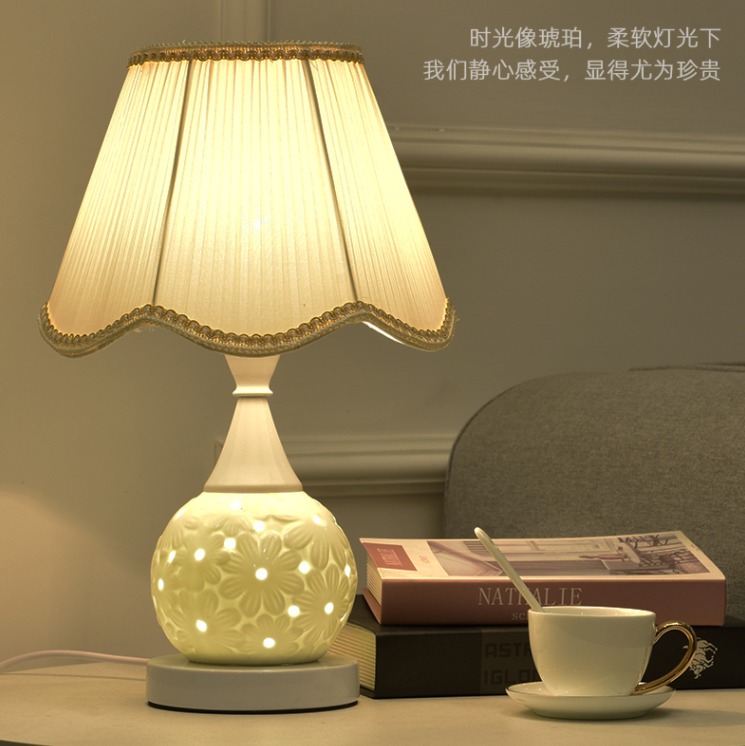 Ceramic Table Lamp Table Lamp Bedside Table Lamp Lampu Meja Bilik Tidur Lampu Meja Seramik lampumeja tablelamp