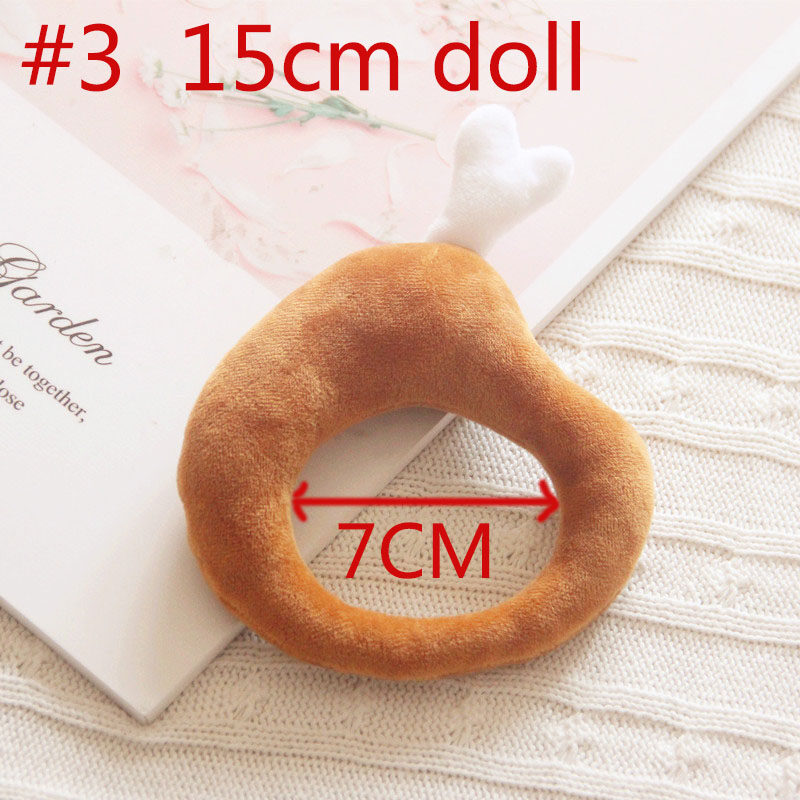 15CM 20CM Xiao Zhan Wang YiBo Doll Toy Headgear Bread Chicken Leg Poached egg Hat Dolls Accessories