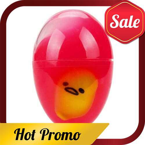 Transparent Water Egg Stress Relief Squeezing Mascot Yolk Squishy Ball (Red)
